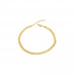 10K Yellow Gold Curb Chain Bracelet 3.1mm (GB-10-1006)