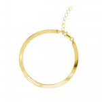 10K Yellow Gold Herringbone Chain Bracelet 3.6mm (GB-10-1003)