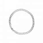 Silver Basic Chain Curb Square 02 (GDSQ250)