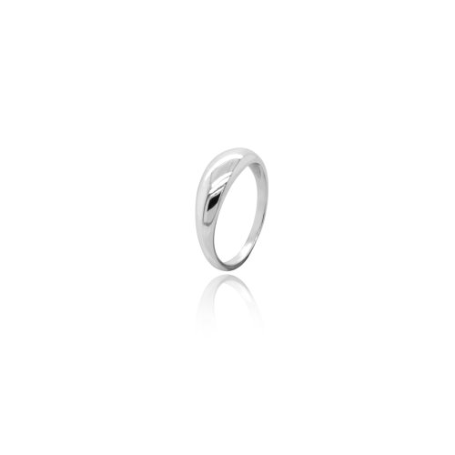 Sterling Silver Plain Dome Ring (R-1590)