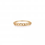 10K Yellow Gold Delicate Demi Curb Link Ring (GR-10-1099)