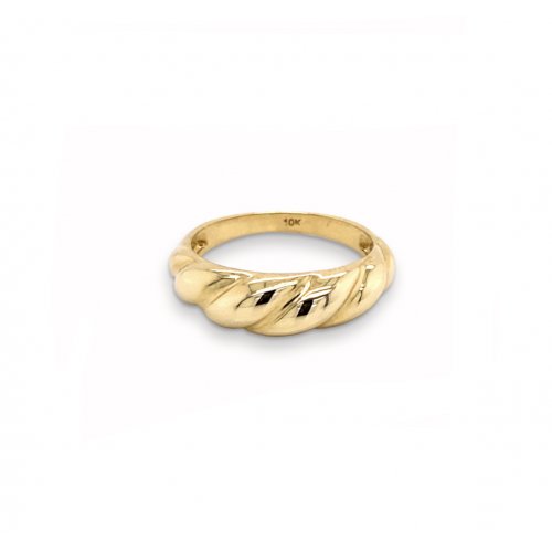 10K Yellow Gold Croissant Ring (GR-10-1101)