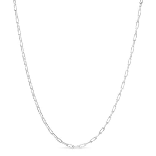 Sterling Silver Paperclip Link Chain 1.8mm (PPC60)