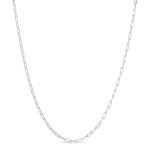 Sterling Silver Paperclip Link Chain 1.8mm (PPC60)