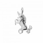 Silver DiamondCut Assorted Charm Unicorn (JB502)