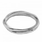 Sterling Silver 2mm  Triple Band Rolo Ring (R-1137)