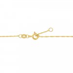 10K Yellow Gold Singapore Chain Anklet (G-ANK-10-1002)