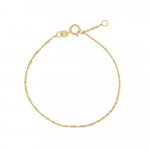 10K Yellow Gold Singapore Chain Anklet (G-ANK-10-1002)