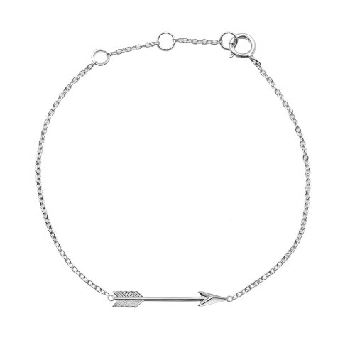 Sterling Silver Plain Arrow Bracelet (BR-1387)