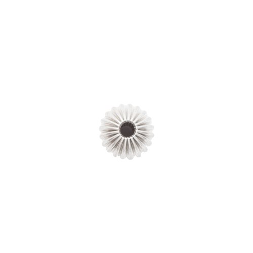 Sterling Silver Round Fluted Bead 4mm (BD-FL-4)