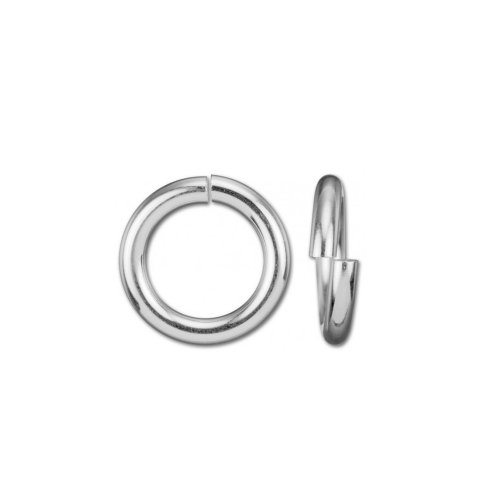 Silver Finding Heavy Jump Ring, 5mm (JR-5-HEAVY)