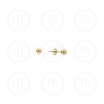 10K Gold Earrings Ball Stud 2mm (G-BE-2-10K)