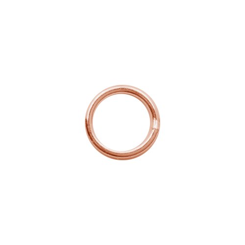 Sterling Silver Finding Rosegold Plated Jump Ring 5mm (JR-5-R)