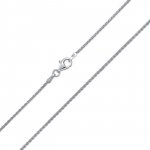 Sterling Silver Rhodium Plated Spiga Chain (SPIGA30-RH)