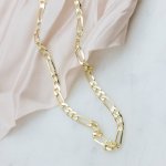 10K Yellow Gold Figaro Chain 3mm (FIG-080-10)
