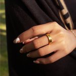 Sterling Silver Gold Plated 5mmm Plain Band Ring (R-1596)