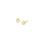 Sterling Silver 6 Prong White Opal Studs (ST-1538)