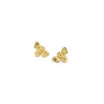 Sterling Silver Gold Plated Bumble Bee Stud (ST-1543)