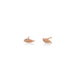 Sterling Silver CZ Angel Wing Studs (ST-1537)