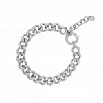 Sterling Silver Thick Hollow Curb Chain Bracelet 9.6mm (PCDG-250)