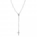 Sterling Silver 3mm Pearl Rosary (ROS-1010)
