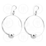 Silver Dangle Ball Earrings (SPS-LHB)
