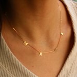 10K Yellow Gold Mama Letter Necklace (GC-10-1188)