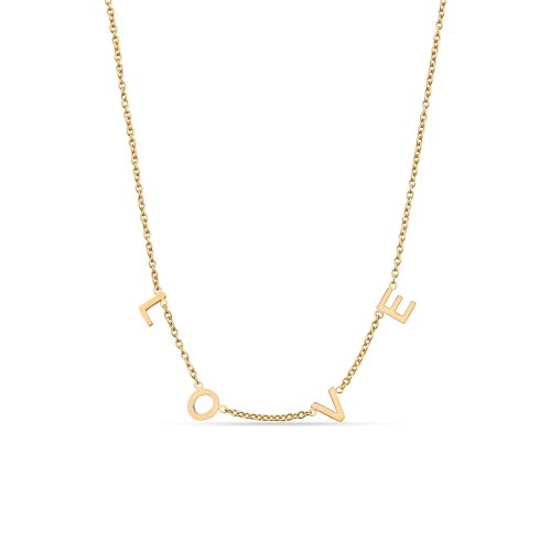 10K Yellow Gold Love Letter Necklace (GC-10-1189)
