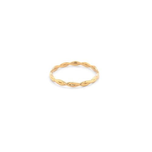 10K Yellow Gold Sterling Infinite Infinity Band Ring (GR-10-1104)