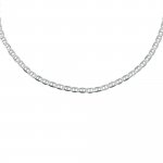 Sterling Silver Flat Marina Anklet (ANK-1106)