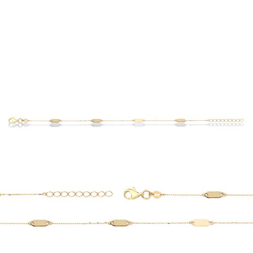 10K Yellow Gold Repeating Mini-Bar Bracelet (GB-10-1102)