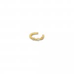 Sterling Silver Gold Plated CZ Bubble Ear Cuffs (ER-1367)