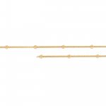 10k Yellow Gold Satelliete Chain By Inch 1.7mm (PERM-SAT-024-10)