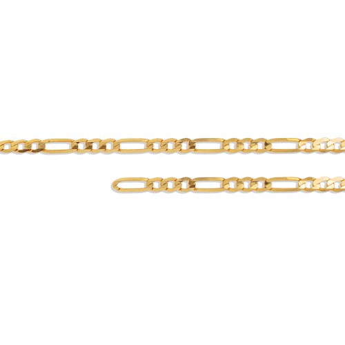 10k Yellow Gold Figaro Chain By Inch 2mm (PERM-FIG-050-10)