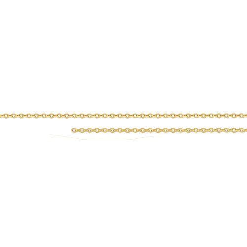 10k Yellow Gold Rolo Oval Chain By Inch 1.13mm (PERM-ROLO-OV-030-10)