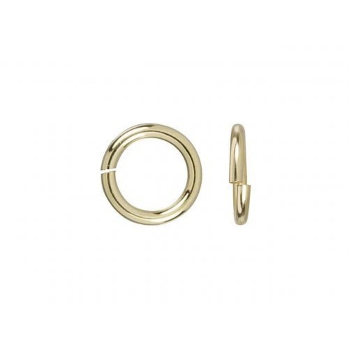 10K Solid Gold Jump Rings for Permanent Bracelet Gauge 24 (0.5mm x 2.8mm) 10 Pcs a Pack (JR-PACK-24-Y)