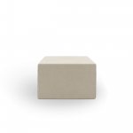 Small Cube Beige Microfiber Riser Platform Jewellery Display