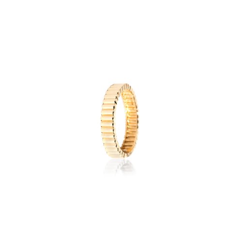10k Yellow Gold Chunky Scalloped Band Ring (GR-10-1110)