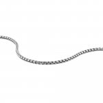Sterling Silver Rhodium Plated Rounded Box Chain 3.79mm (RBOX300-RH)