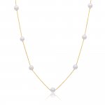 10k Yellow Gold Pearl by The Yard Necklace (GC-10-1198)