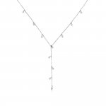 Sterling Silver Fancy Lariat Necklace (N-1546)