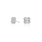 Sterling Silver Designer Inspired Vancleef Studs (ST-1630)