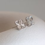 Sterling Silver Designer Inspired Vancleef Studs (ST-1630)