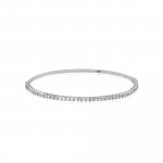 Sterling Silver Trendy CZ Stacking Bangle (IB-1103)