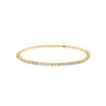 Sterling Silver Trendy CZ Stacking Bangle (IB-1103)