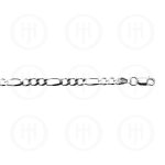 Silver Basic Chain Figaro 04 (FIG100) 4mm