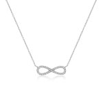 Sterling Silver Infinity Necklace (N-1025)