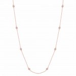 Silver Tiffany Inspired CZ by the Yard Necklace (N-1007-R)