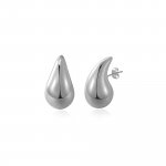 Sterling Silver Chunky 20mm Tear Drop Stud Earrings (ST-1635-20)