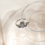 Sterling Silver Claddagh Toe Ring (TR-1043)